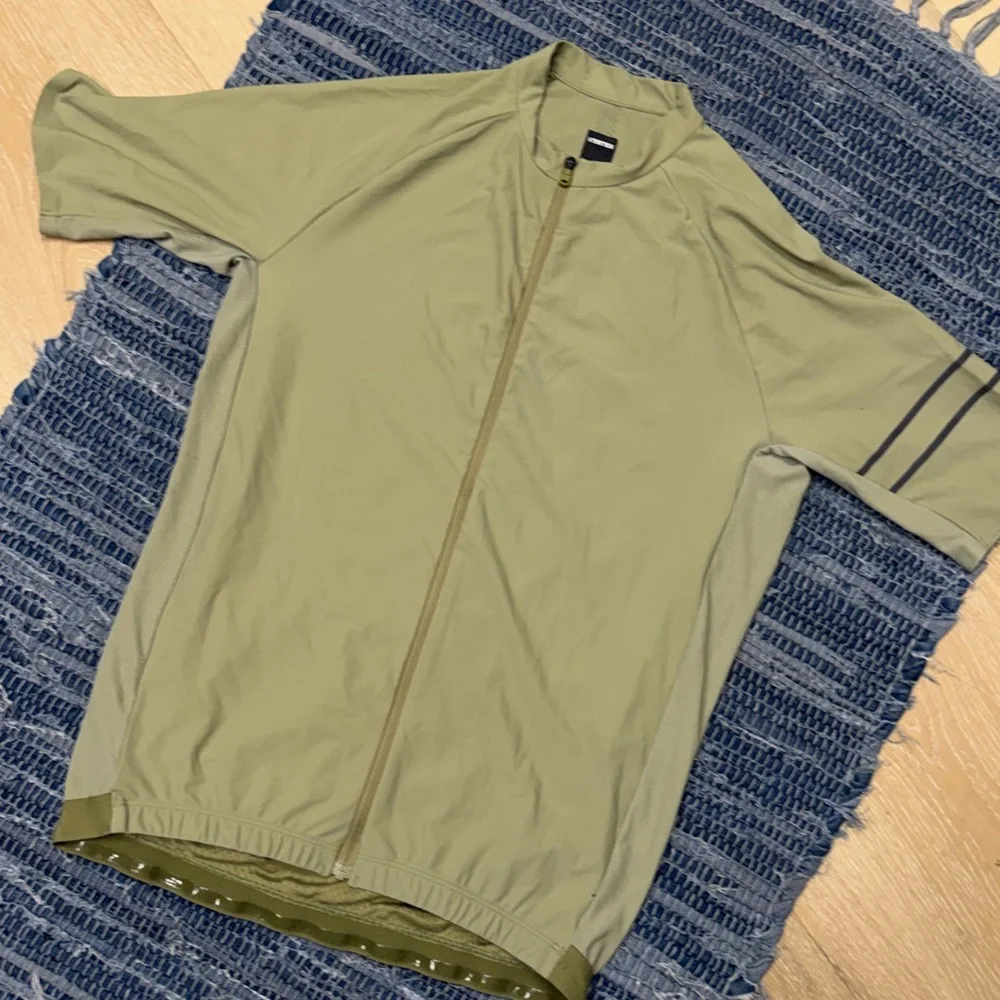 Vertex London Olive Green cycling athletic racing jersey stretch top Large - Picture 1 of 9